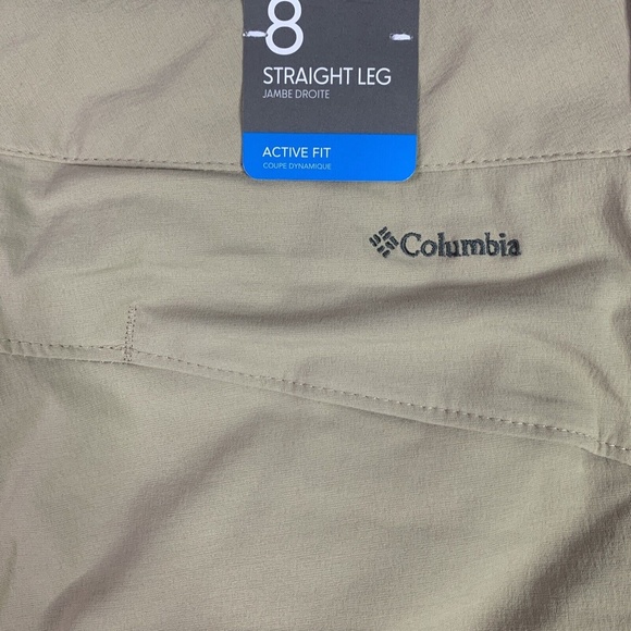Columbia Saturday Trail Pant Omni Shade British Tan Womens Size 8 Long New NWT - Picture 6 of 7